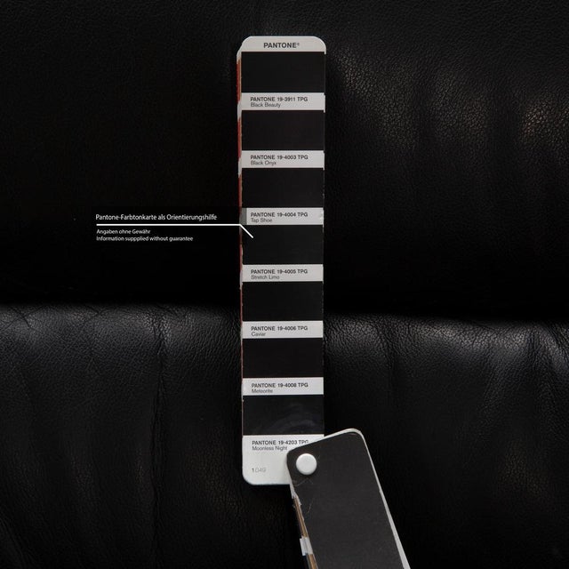 Wave 2-Seater Sofa in Black Leather from Stressless For Sale - Image 6 of 12