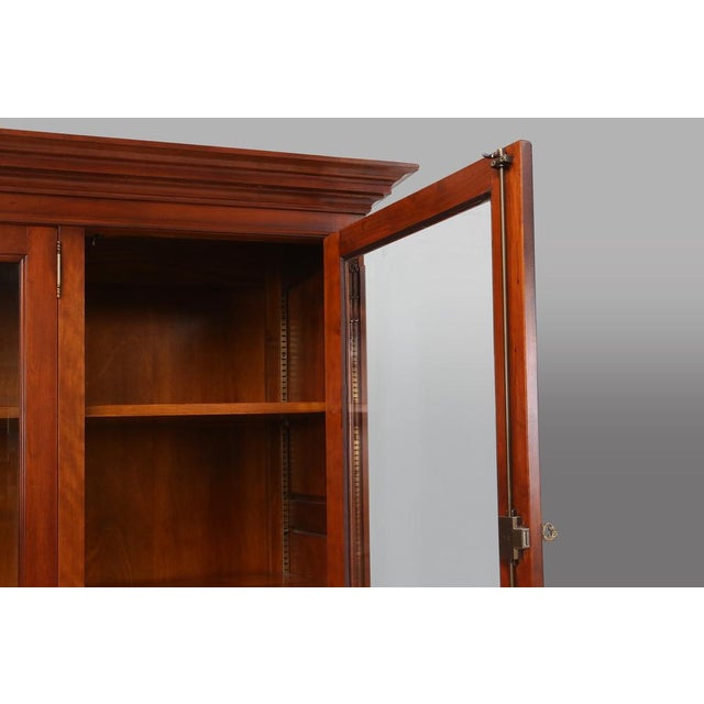 Wood English Wooden Bookcase Cabinet, 1950s For Sale - Image 7 of 18