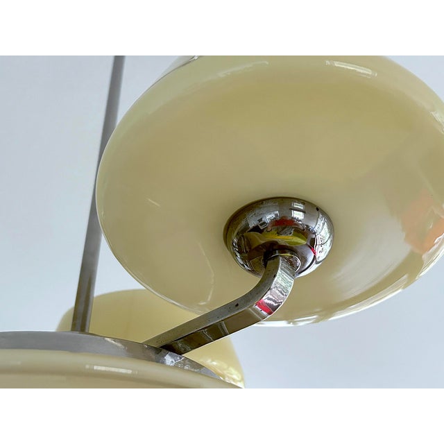 Lage Art Deco Pendant Light in Glass, 1930s For Sale - Image 13 of 18
