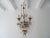Italian Tiered Tole White Roses Murano Drops Chandelier, Circa 1930 For Sale - Image 12 of 12
