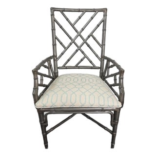 Chinese Chippendale Lian Arm Chair by Ethan Allen For Sale