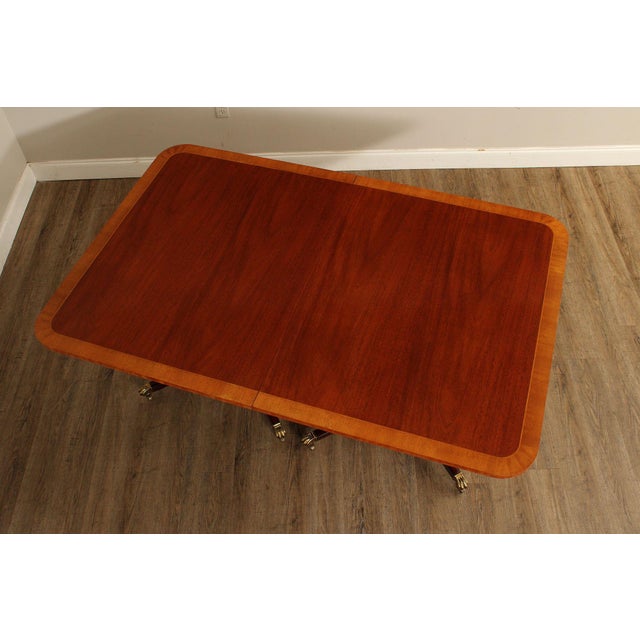 Baker Historic Charleston Reproductions Double Pedestal Mahogany Dining Table For Sale In Philadelphia - Image 6 of 18