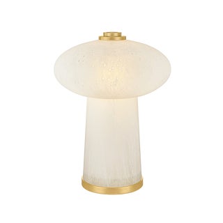 Hudson Valley Lighting Fords 10.25 in. 1 Light Rechargeable Table Lamp in Aged Brass Finish For Sale