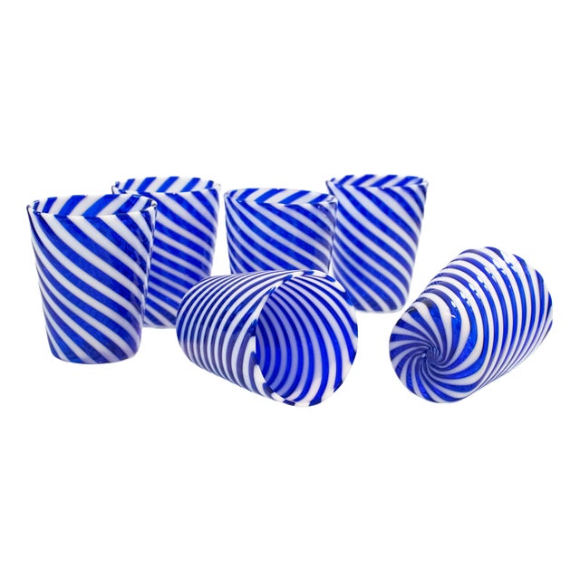Glasses by Mariana Iskra for Ribes Studio, Set of 6 For Sale