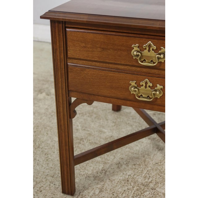 Wood Pennsylvania House Chippendale Cherry Living Room End Table For Sale - Image 7 of 8