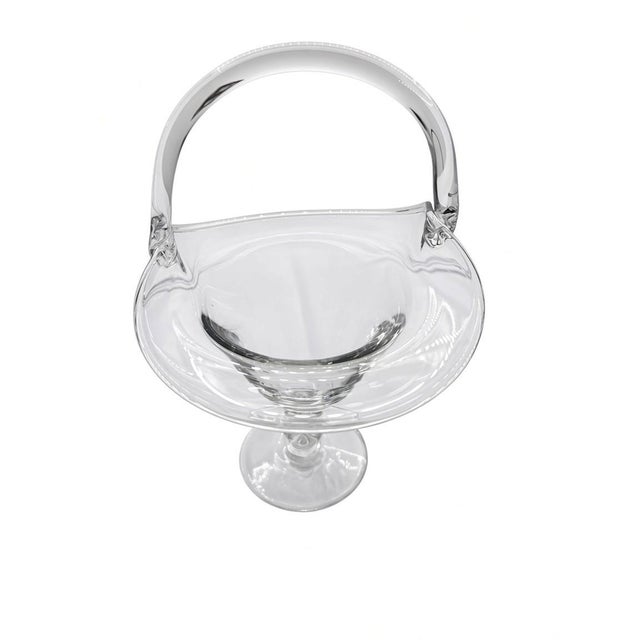 Transparent Mid 20th Century Heisey Lariat Crystal Basket For Sale - Image 8 of 13