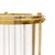 Modern Pasargad Home Calypso Brushed Gold Lucite Hurricane For Sale - Image 3 of 7