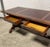 Wood Antique Renaissance Revival Carved Walnut Library Table / Writing Desk — Leather Top For Sale - Image 7 of 8
