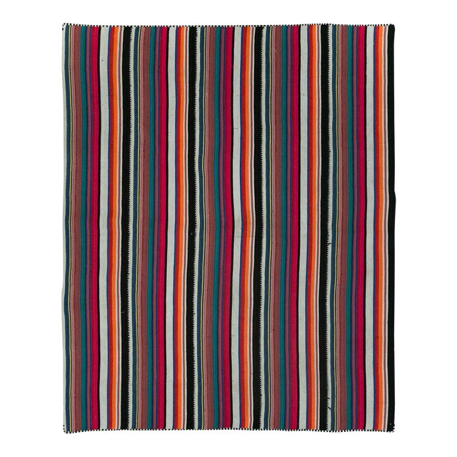 Galerie Shabab Collection Mid-20th Century Turkish Flatweave Kilim Accent Rug For Sale