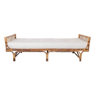 1960s French Rattan Daybed For Sale