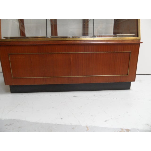 1920s Antique Mahogany Bakery Display Cabinet, 1920s For Sale - Image 5 of 18