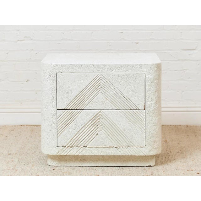 Post Modern White Vintage Nightstand For Sale - Image 12 of 12
