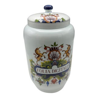 Vintage Delft Apothecary Jar For Sale