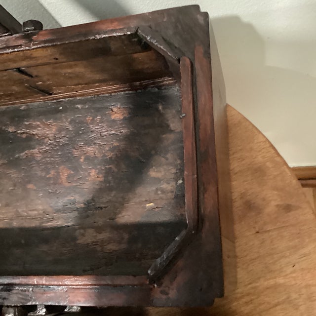 Oxblood Red Early 20th Century Antique Chinese Handmade Wood Lunch/Storage Box For Sale - Image 8 of 12