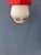 Glass Vintage Opaline Glass Ceiling Lamp with Orange Ceiling Cap from Thabur For Sale - Image 7 of 11