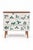 Wood Scandinavian Modern Teak Commode with Clover Wallpaper by Josef Frank For Sale - Image 7 of 10