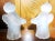 Late 20th Century Frosted Glass Angel Candle Stick Holders Hand Crafted by Smith - a Pair For Sale - Image 10 of 10