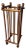 Arts & Crafts Solid Wood Stick & Ball Collapsible Umbrella Stand For Sale