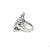 Art Deco Antique 14k White Gold Art Deco Cocktail Ring With 1.5 CTW Diamonds, Size 4.5 For Sale - Image 3 of 10