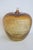 Mid-Century Modern Amber Glass Apple Sculpture Large Mid Century Modern Honeycomb Pattern 5086b For Sale - Image 3 of 11