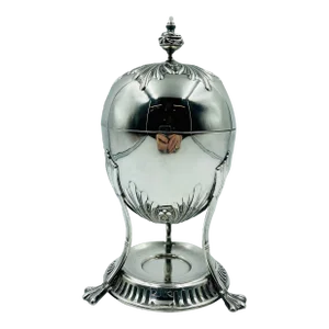 Early 20th Century William Hutton & Son English Silver Plate Centerpiece Egg Coddler