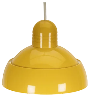 Osram Pendant Lamp in Yellow Plastic, 1970s