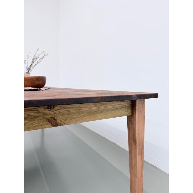 Vintage Farmhouse Table in Pine, 1950s For Sale - Image 15 of 18