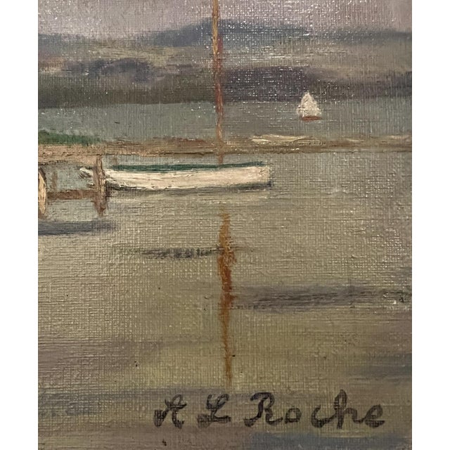 Alexis Louis Roche, Au bord du lac, Genève, Oil on Canvas For Sale - Image 3 of 10