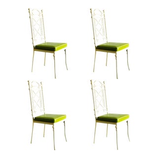 Kessler Cast Iron Bamboo Chairs / Set of Four For Sale