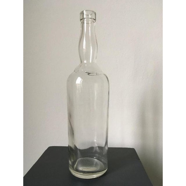 Clear Glass Bottle attributed to Siva Tuscany for Poggi, Italy, 1930s For Sale - Image 3 of 18