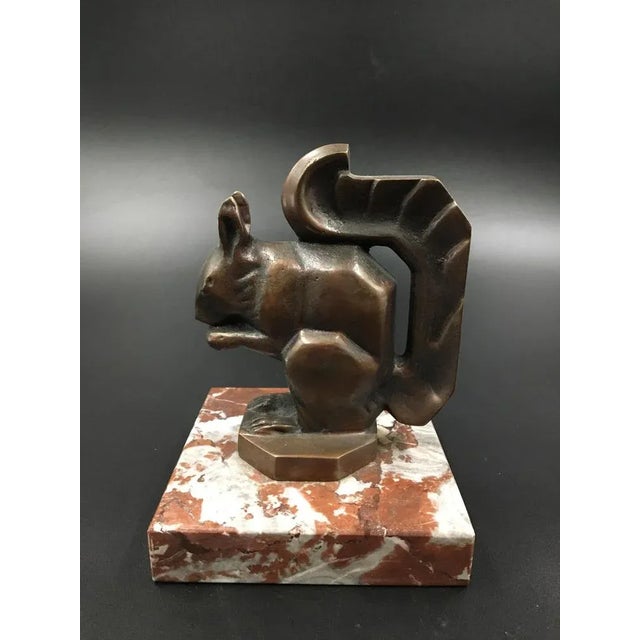 1920s Art Deco Squirrel Figurine by Max Le Verrier, 1920s For Sale - Image 5 of 5