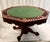 Vintage 1970s Mikhail Darafeev Pedestal Dining/Poker Table With Six Leather Swivel Chairs For Sale - Image 16 of 18