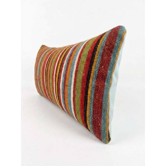 Mid-Century Modern Turkish Kilim Bedding Pillow Cover 14'' X 36'' For Sale - Image 3 of 4