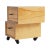 1990s Blonde Wood Double Sided Storage, 1990s For Sale - Image 5 of 6