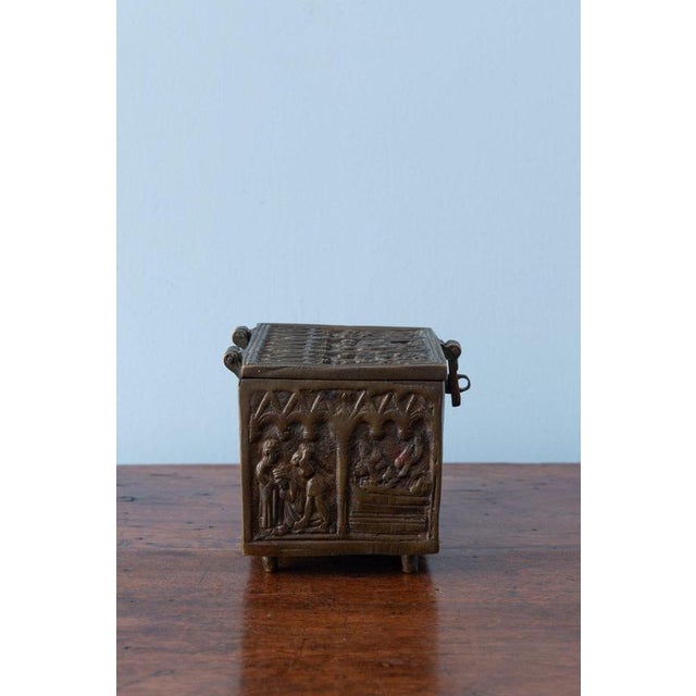 Gothic Revival Bronze Casket Box, 1880 For Sale - Image 3 of 12
