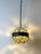 Art Nouveau Austrian Amber and Clear Chunk Glass Globe Pendant, 1910 For Sale - Image 3 of 18