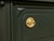 Antique Hunter Green Highboy Dresser With Ornate Carved Details For Sale - Image 9 of 11