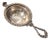 Vintage 800 Silver Tea Strainer with Ornate Handle, 1970s For Sale