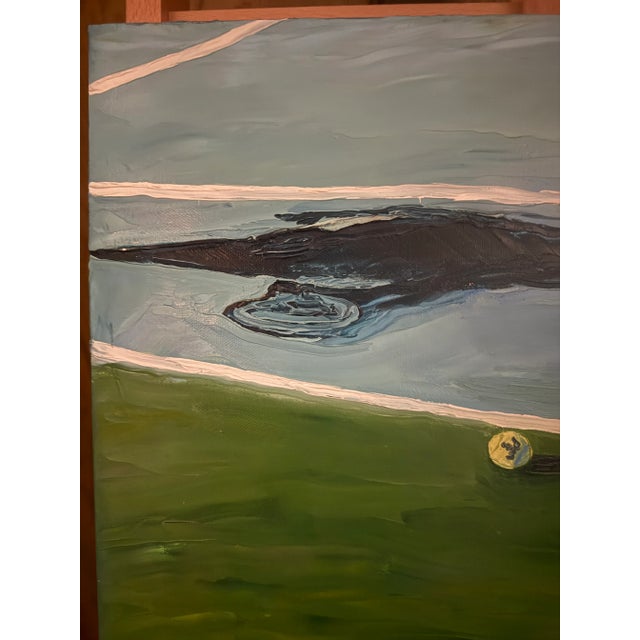Title: Court Reflection Artist: Kristin Fairfield Medium: Oil on Canvas This painting is part of a series exploring the...