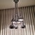 Silver Large Italian Modern Silver Chromed 6-Light Cascading Chandelier, 1990s For Sale - Image 8 of 12