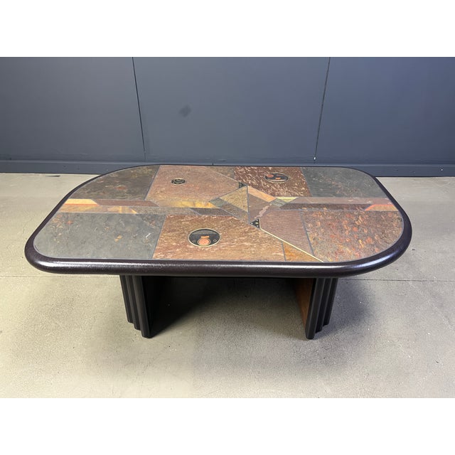 Brutalist Slate Stone Coffee Table, 1970s For Sale - Image 12 of 12