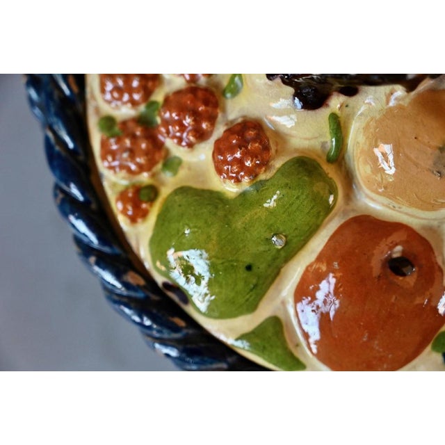 Vintage Soufflenheim Trompe LOeil Terracotta Covered Pot, 1920s For Sale - Image 3 of 14