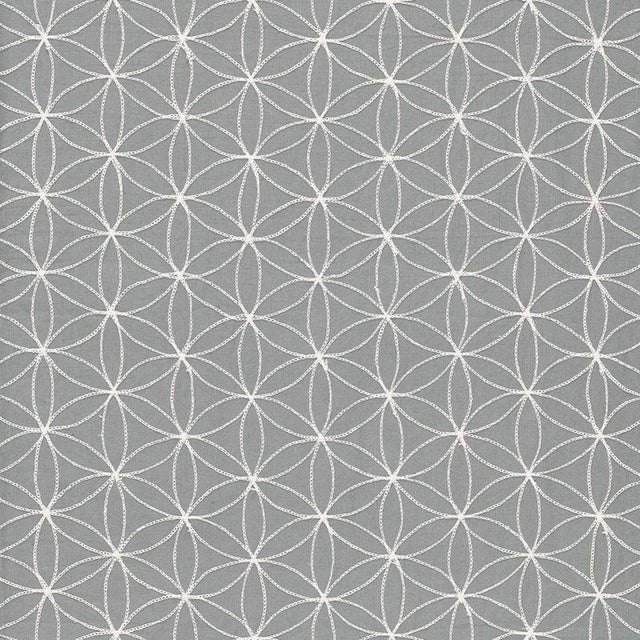 Sample - Schumacher Kaleidoscope Fabric in Smoke For Sale