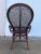 Boho Chic Boho Bentwood Rattan and Cane Chair With Blue Gingham Cushion For Sale - Image 3 of 4