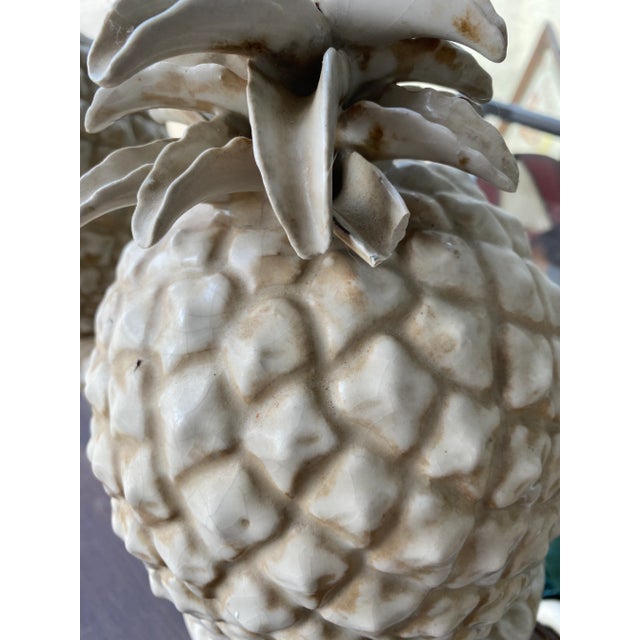 1980s Pineapple Urns - a Pair For Sale In Nashville - Image 6 of 8