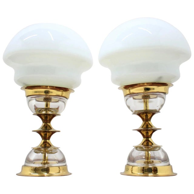 Table Lamps by Jablonecké Sklárny, 1970s, Set of 2 For Sale - Image 11 of 11