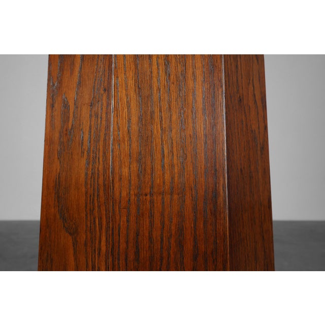 Art Deco French Octagonal Oak Pedestal, 1920s For Sale - Image 12 of 13