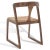 Jamal Woven Dining Chair - Walnut/Natural, Set of 2 For Sale - Image 9 of 11