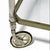 Brass and Chrome Serving Cart For Sale - Image 9 of 11