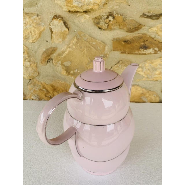 Pink Vintage Art Deco Teapot from RGK, 1930s For Sale - Image 8 of 18